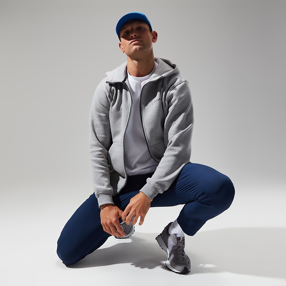 Men's Logo FZ Hoody Dark Grey