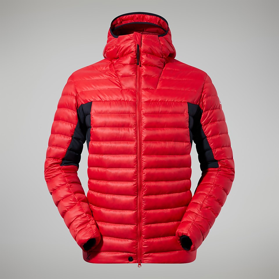 Men's MTN Seeker MW Down Hoody - Red/Black