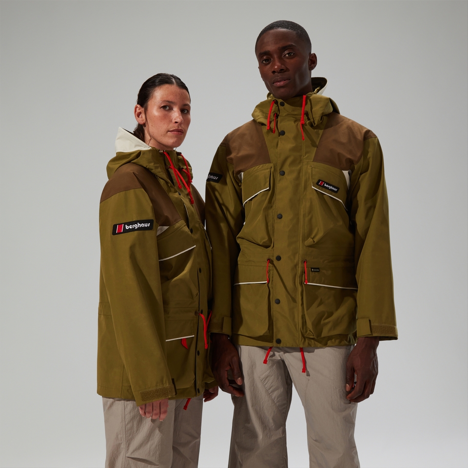 Unisex Trango Gore-Tex Waterproof Jacket - Green/Brown