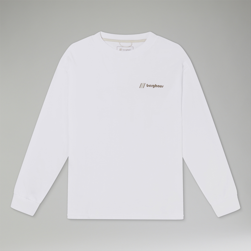 Unisex Mera Peak Long Sleeve T-Shirt - White