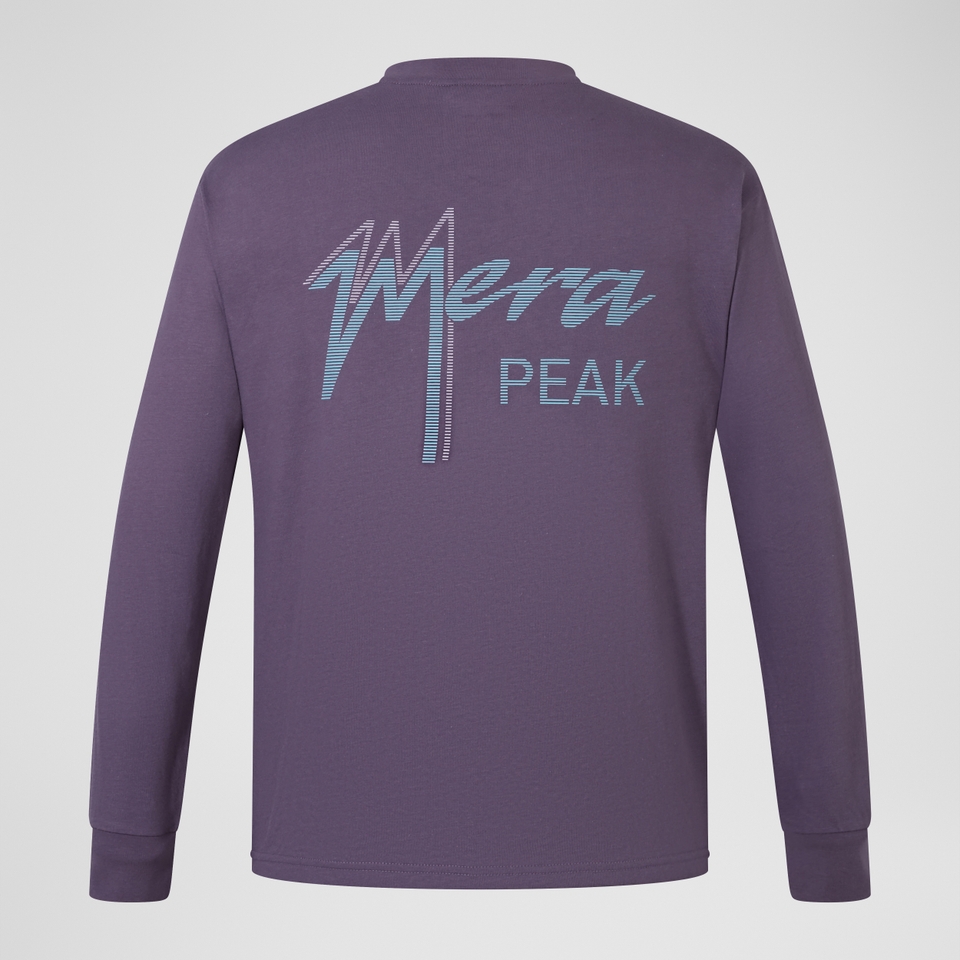 Unisex Mera Peak Long Sleeve T-Shirt - Purple