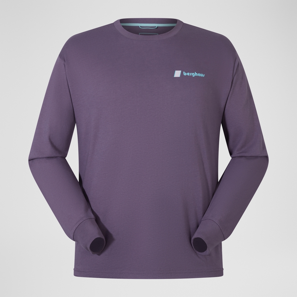 Unisex Mera Peak Long Sleeve T-Shirt - Purple