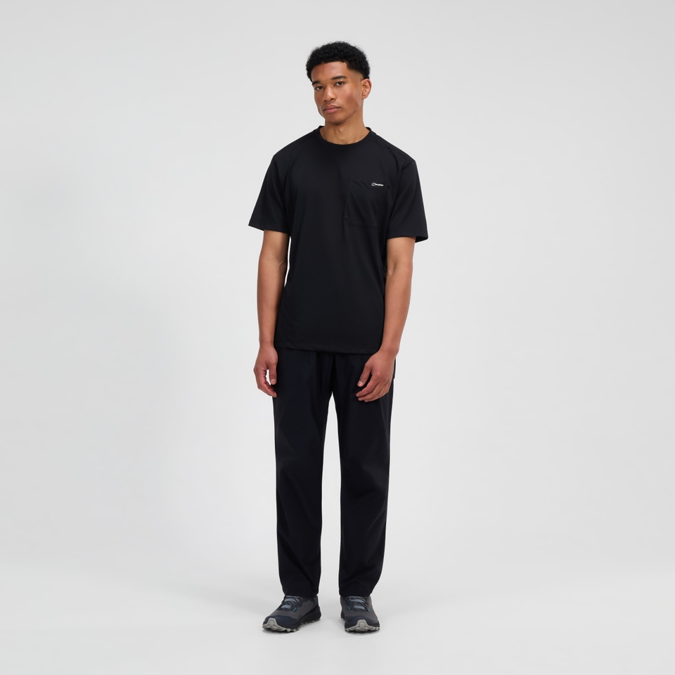 Men's Relaxed Short Sleeve Tech Tee - Black