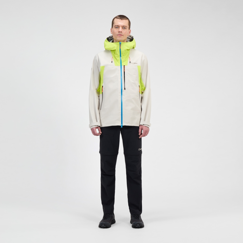 Men's Ridge-Seeker Gore-Tex Waterproof Jacket - Grey/Yellow