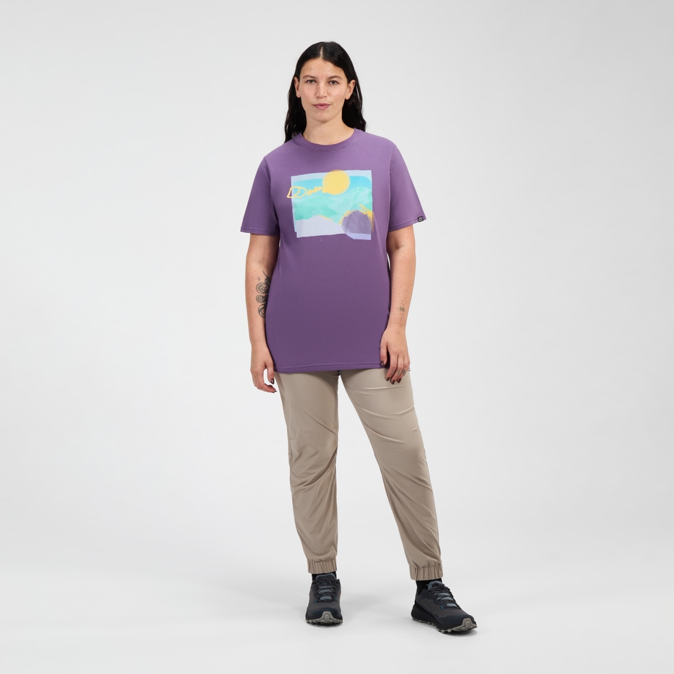 Women's Hill Hazed Short Sleeve Tee - Purple