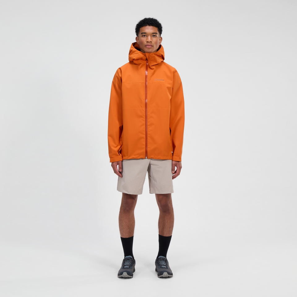 Men's Arnaby Hooded Waterproof Jacket - Orange