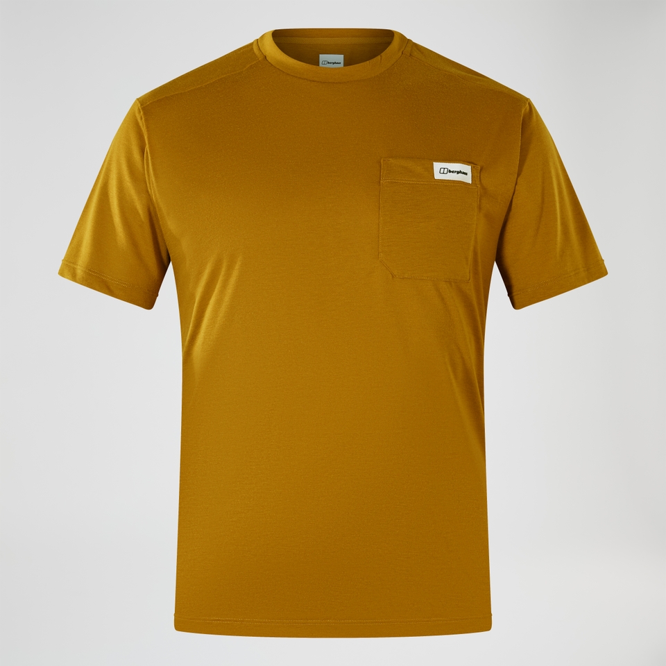 Men's Relaxed Short Sleeve Tech Tee - Brown