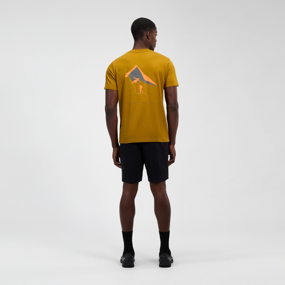 Men's Grappled Short Sleeve Tee - Brown