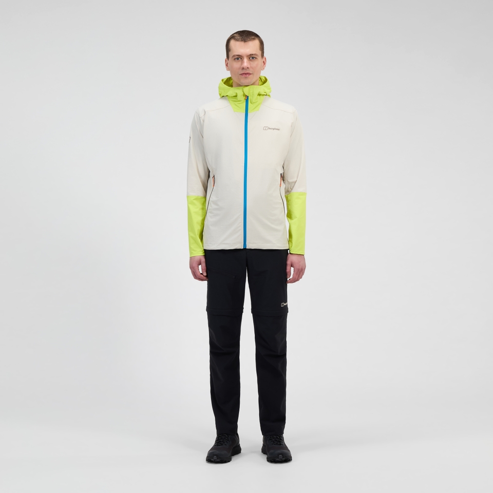 Men's Ridge-Roamer Lite Softshell Jacket - Grey/Yellow