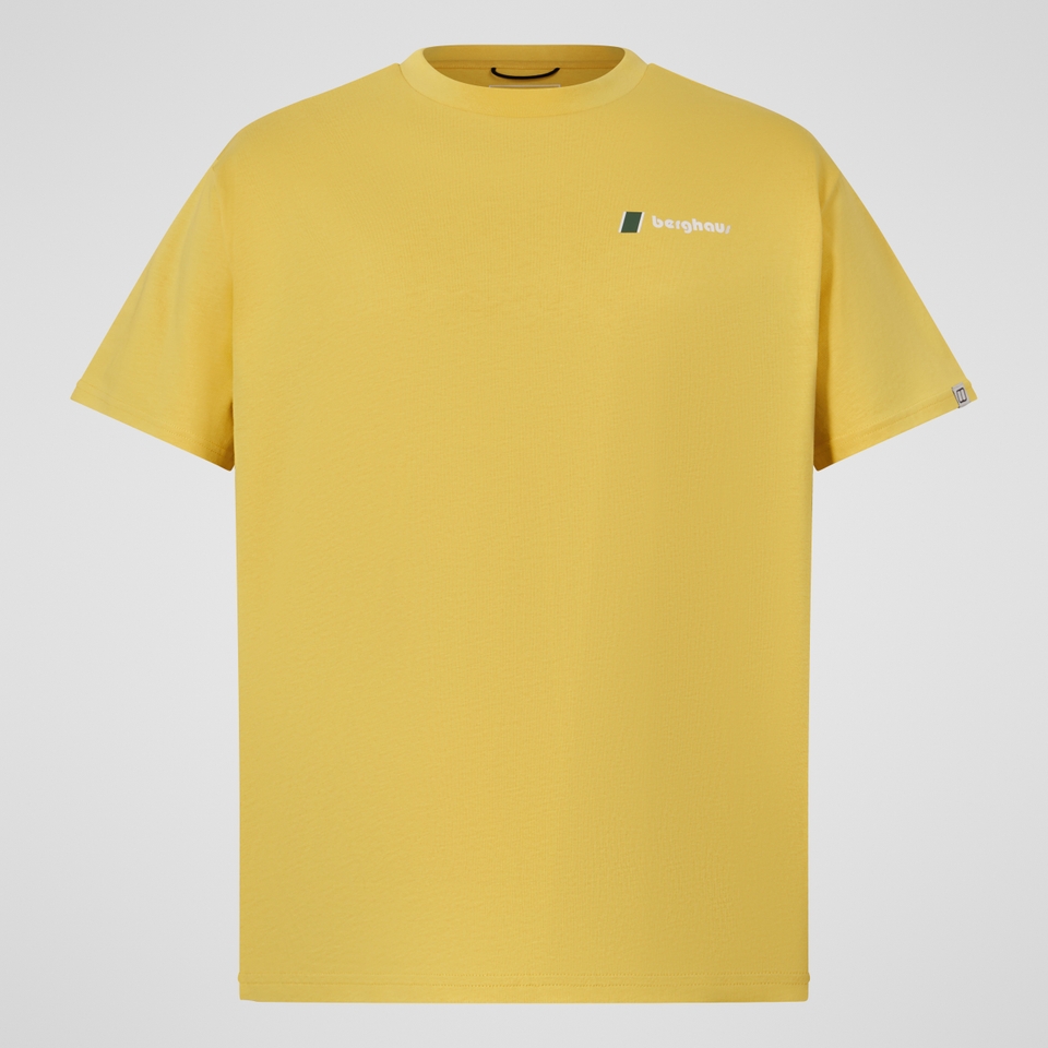 Men's Doodle Mountain Patch Tee - Yellow