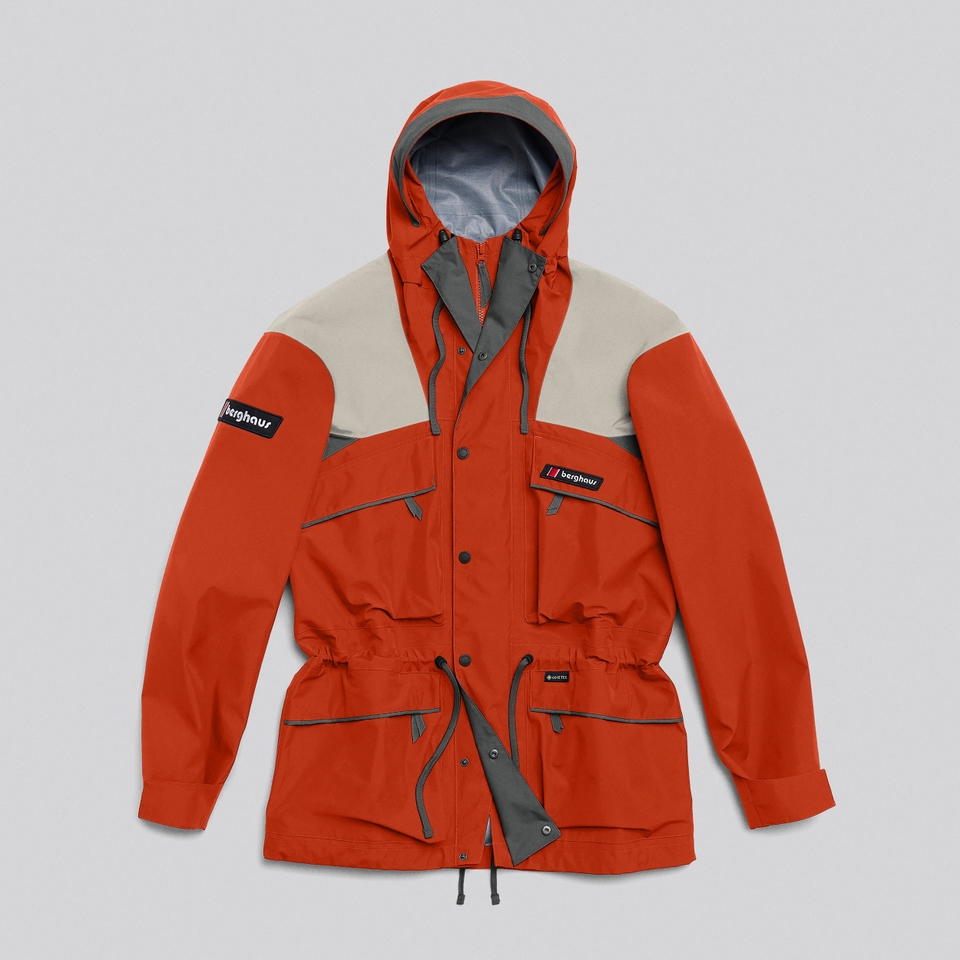 Unisex Trango Gore-Tex Waterproof Jacket - Orange/Grey
