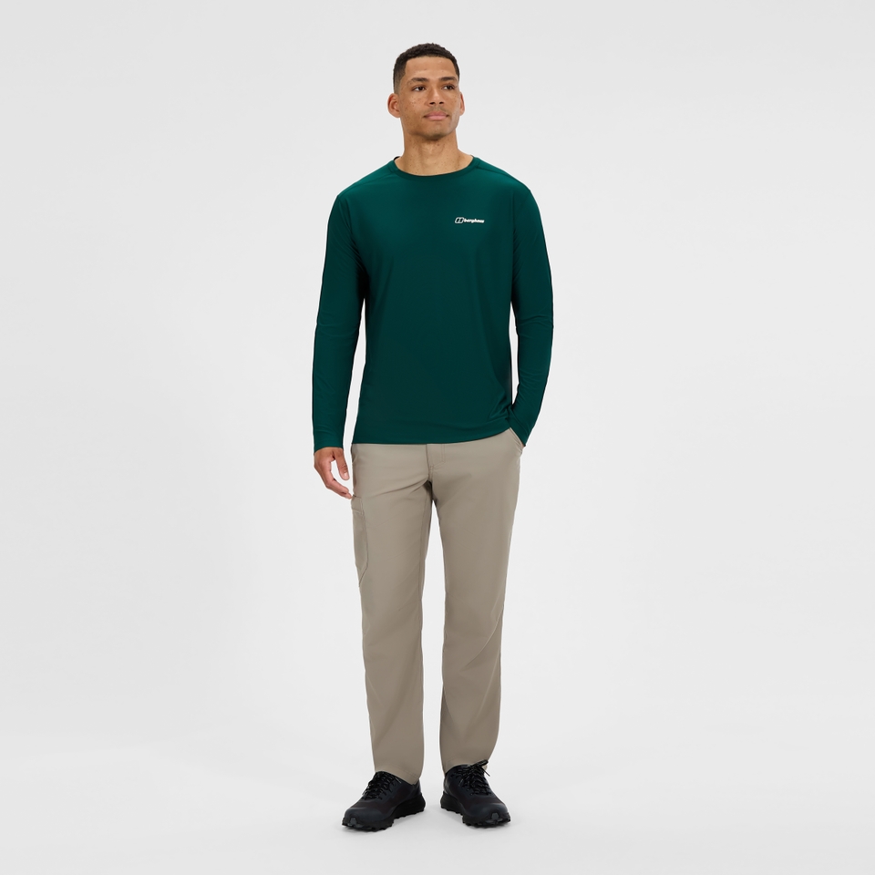 Men's 24/7 Crew Long Sleeve Tech Tee - Green