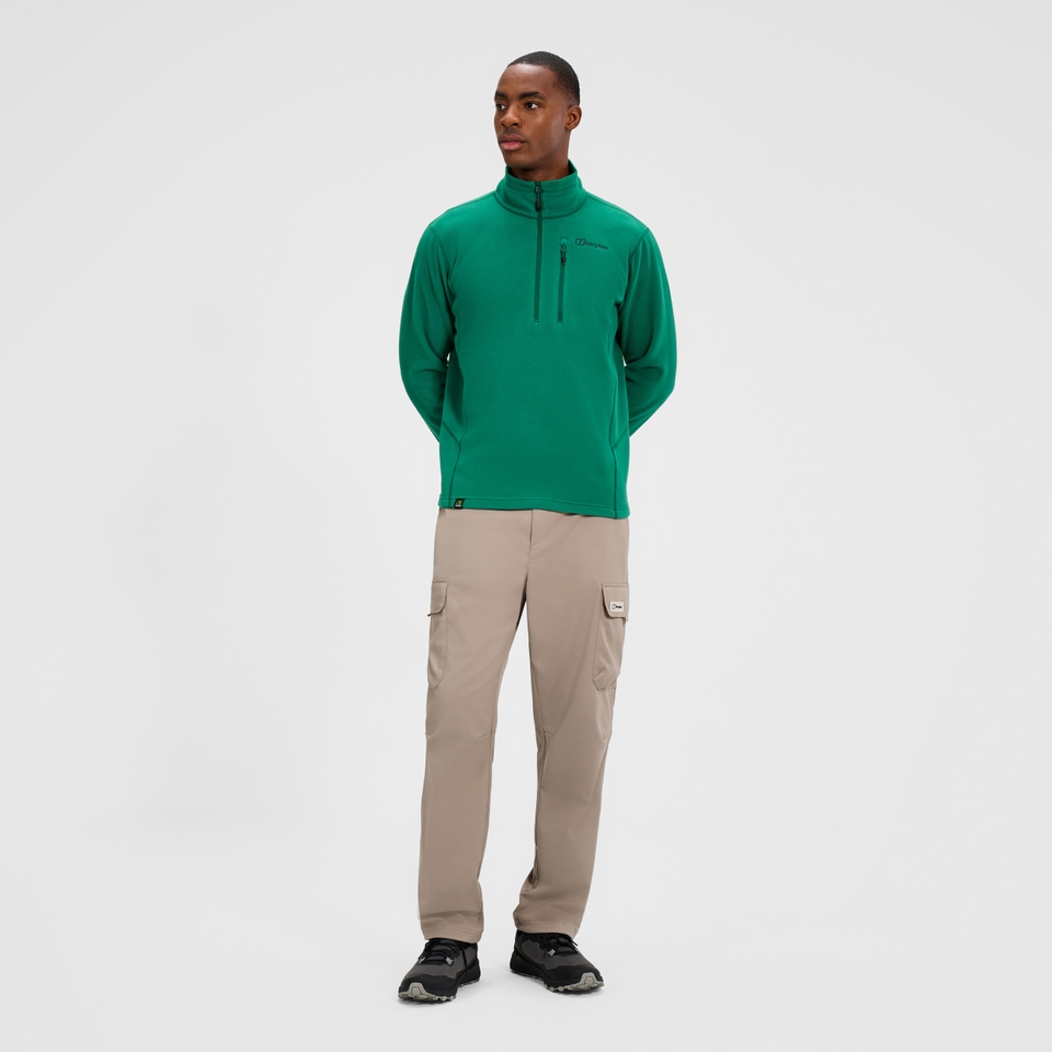 Men's Prism Micro Half Zip Polartec Fleece  - Green