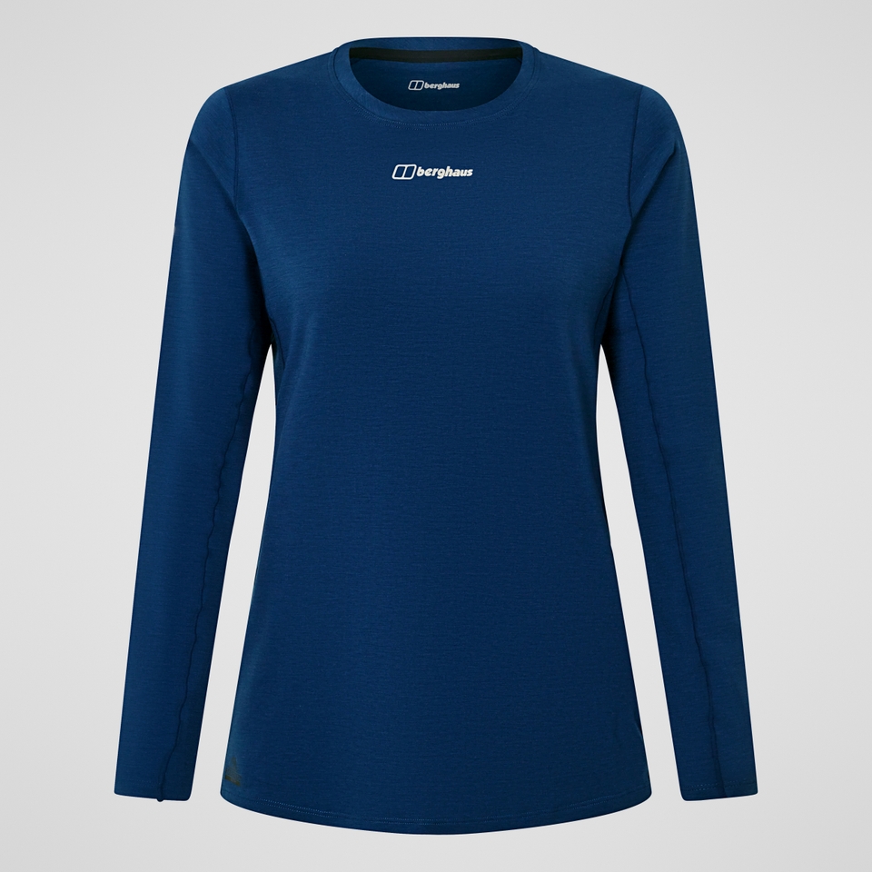 Women's Delta Long Sleeve Tech Tee - Blue