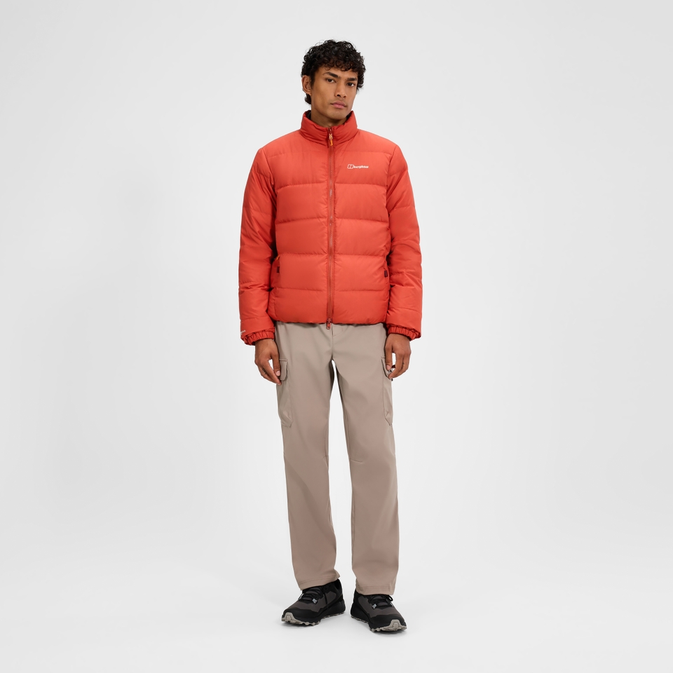 Men's Fulstow Reversible Down Jacket - Orange/Grey